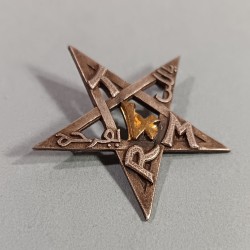 INSIGNE MILITAIRE 4 ème RTM REGIMENT DE TIRAILLEURS MAROCAINS FABRICATION DRAGO PARIS OLIVIER METRA